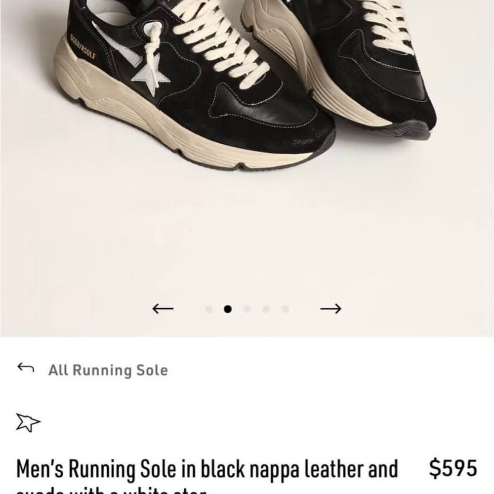 Golden Goose Men’s Running Sole
